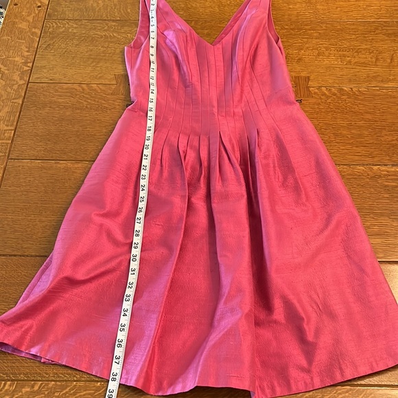 Kay Unger silk cocktail dress with belt (pink, size 4) - Picture 15 of 15